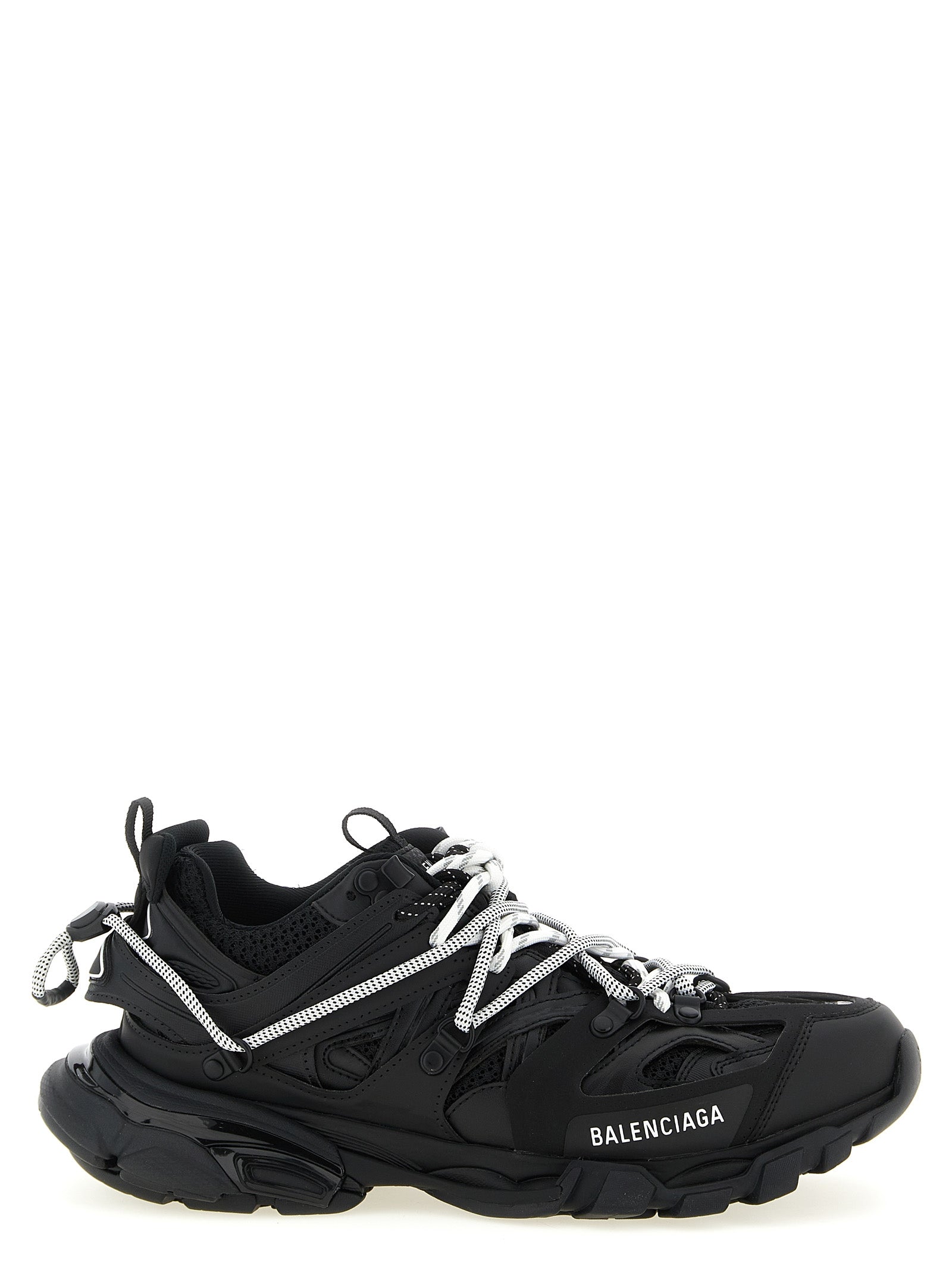 Balenciaga Track Trail Laces Black Polyethylene Athletic Sneakers EU45/US12