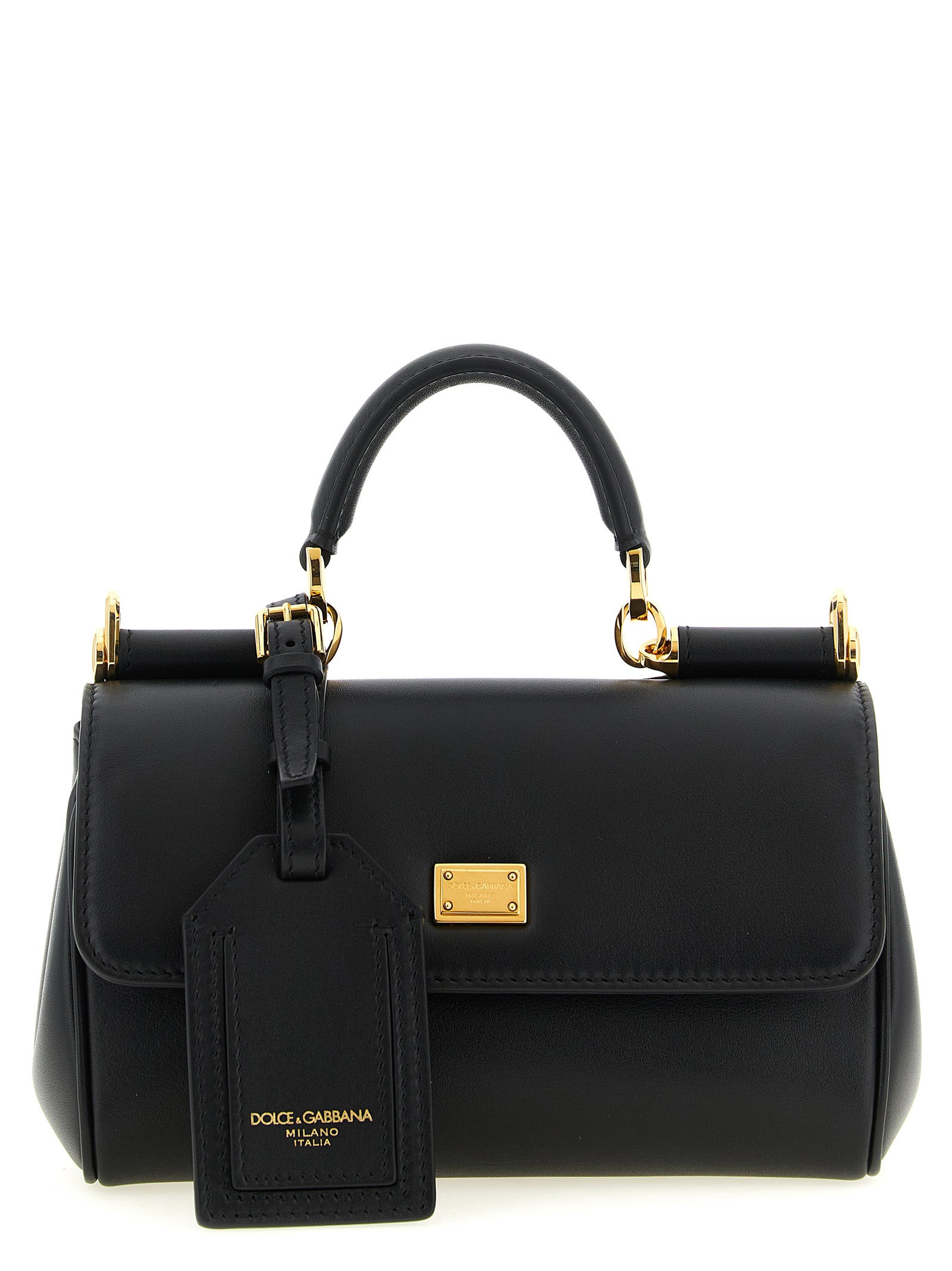 Dolce & Gabbana Black Calfskin Handbag - My Sicily Mini