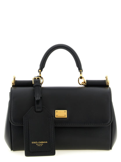 Dolce & Gabbana Black Calfskin Handbag - My Sicily Mini