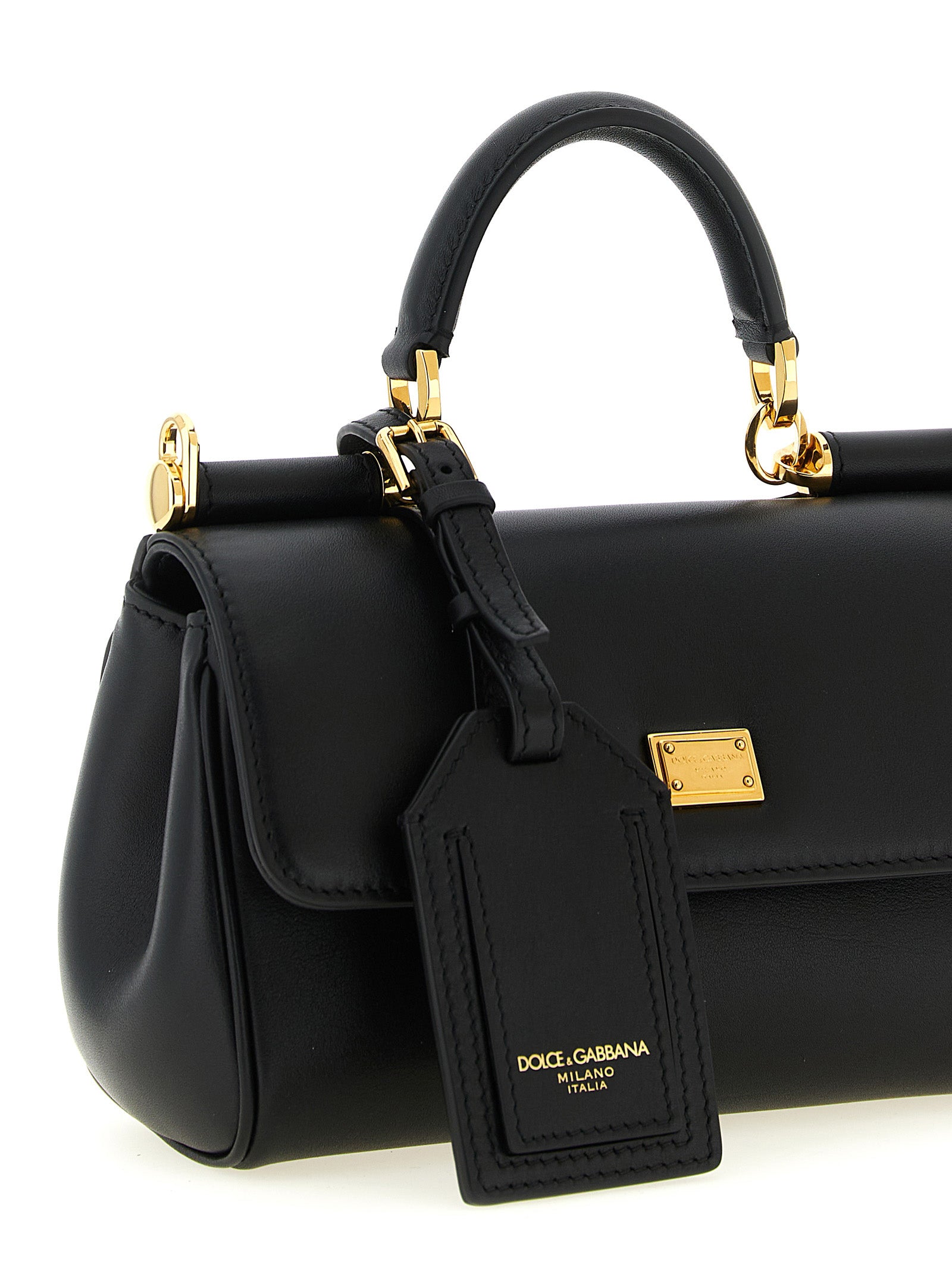 Dolce & Gabbana Black Calfskin Handbag - My Sicily Mini