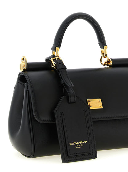 Dolce & Gabbana Black Calfskin Handbag - My Sicily Mini