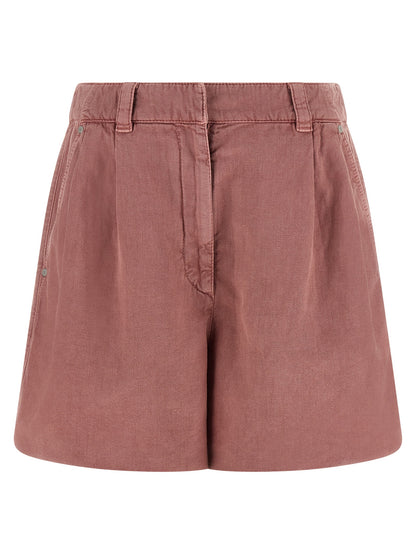 Brunello Cucinelli Multicolor Cotton Bermuda Shorts