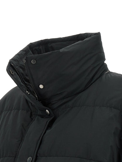 Brunello Cucinelli Black Cotton Full-Length Jacket