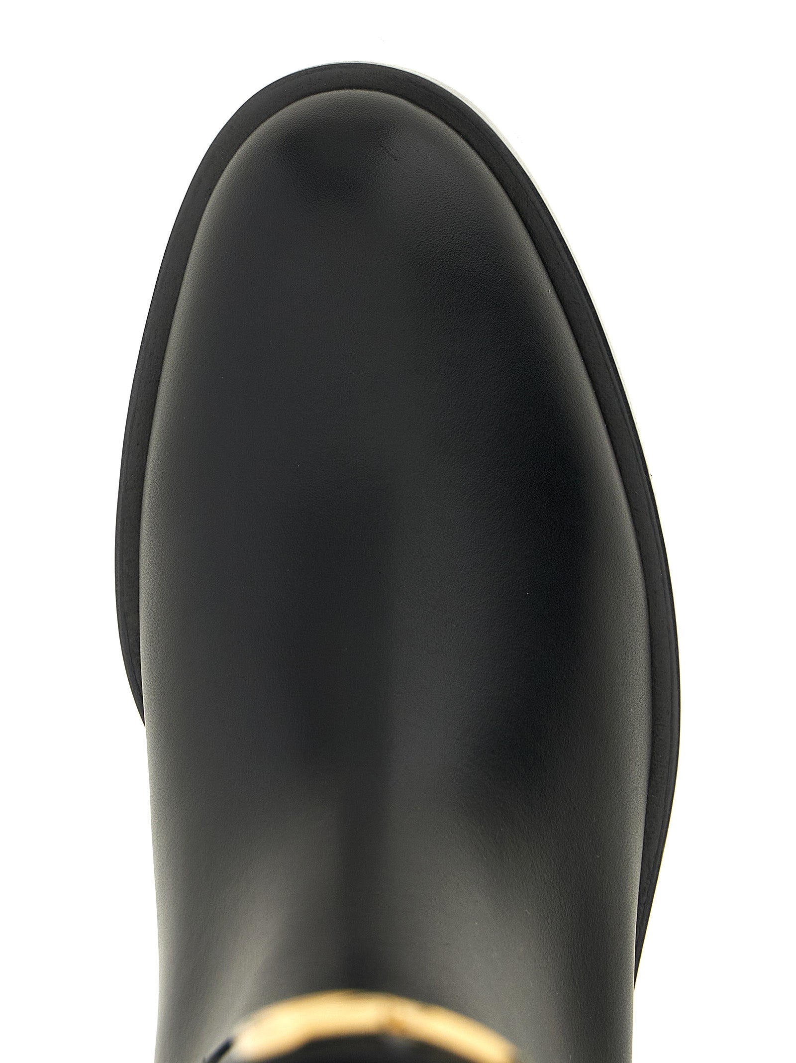 Valentino Garavani Black Calfskin Over The Knee Boots