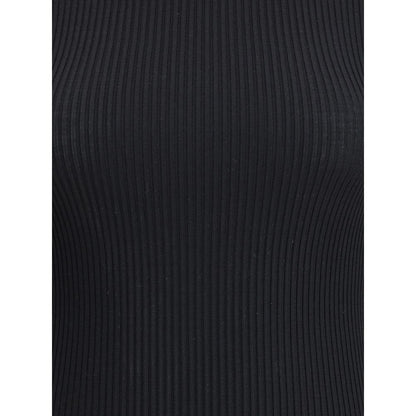 Wolford Black Virgin Wool Turtleneck Jersey Sweater - Long Sleeve, Slim Fit, 100% Fleece Wool, Sizes S-L