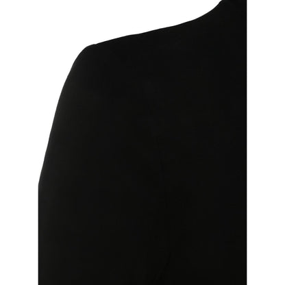 Wolford Black Short Sleeve Aurora Turtleneck Top