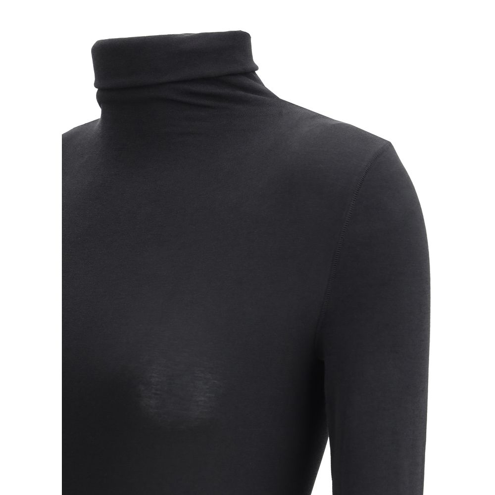 Wolford Colorado Black Cotton Bodysuit
