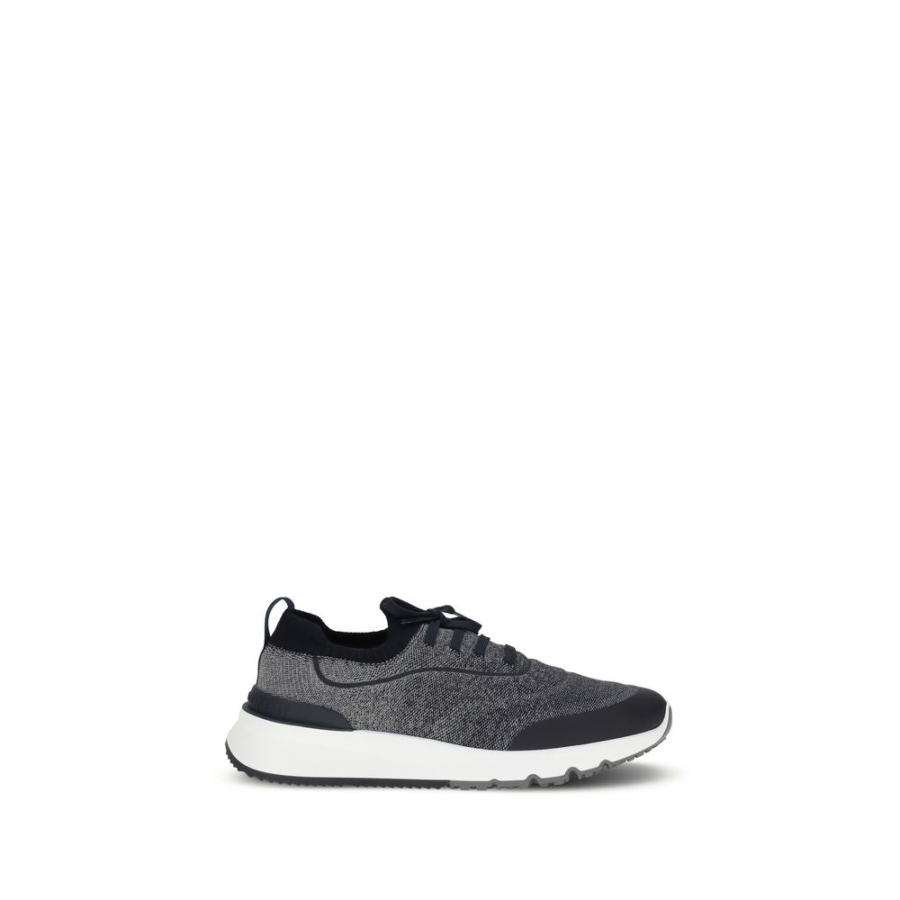 Brunello Cucinelli Gray Cotton Athletic Sneakers EU40/US7 - EU46/US13