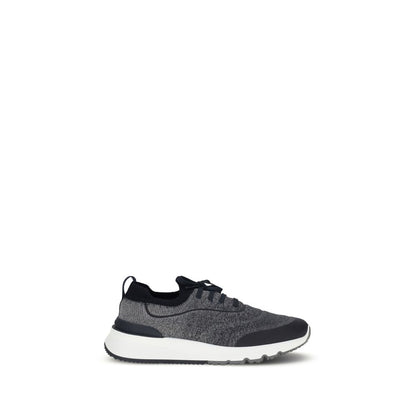 Brunello Cucinelli Gray Cotton Athletic Sneakers EU40/US7 - EU46/US13
