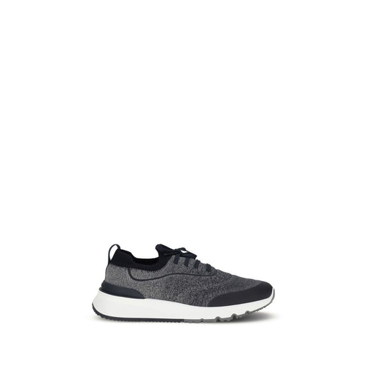 Brunello Cucinelli Gray Cotton Athletic Sneakers EU40/US7 - EU46/US13
