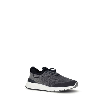 Brunello Cucinelli Gray Cotton Athletic Sneakers EU40/US7 - EU46/US13