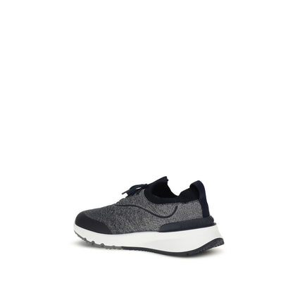Brunello Cucinelli Gray Cotton Athletic Sneakers EU40/US7 - EU46/US13