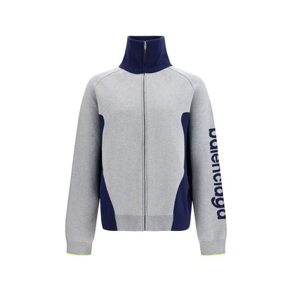 Balenciaga Bodys Zip Knit Sweater Gray L