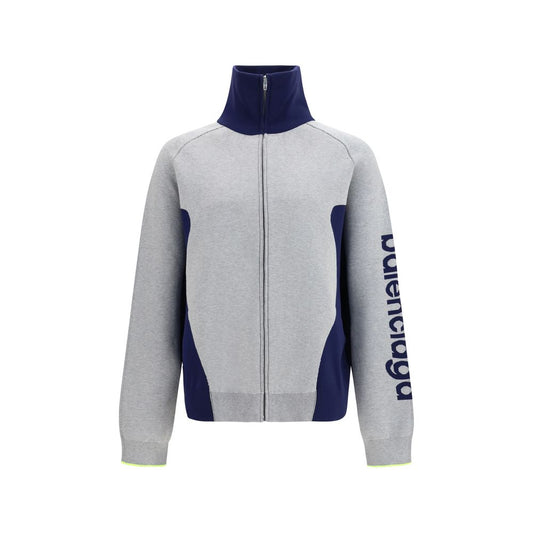 Balenciaga Bodys Zip Knit Sweater Gray L