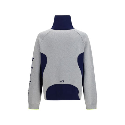 Balenciaga Bodys Zip Knit Sweater Gray L