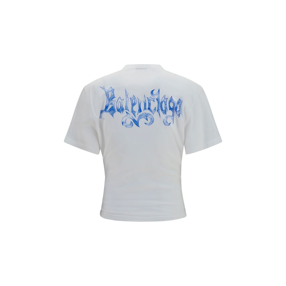 Balenciaga Sketchy White Cotton T-Shirt