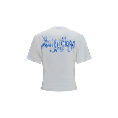 Balenciaga Sketchy White Cotton T-Shirt