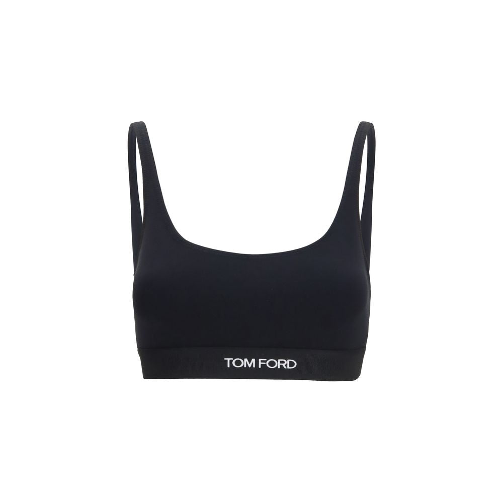 Tom Ford Black Modal Sport Bra - Women's Activewear