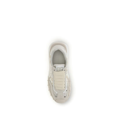 Dolce & Gabbana Beige DG Country Road Lace Sneaker