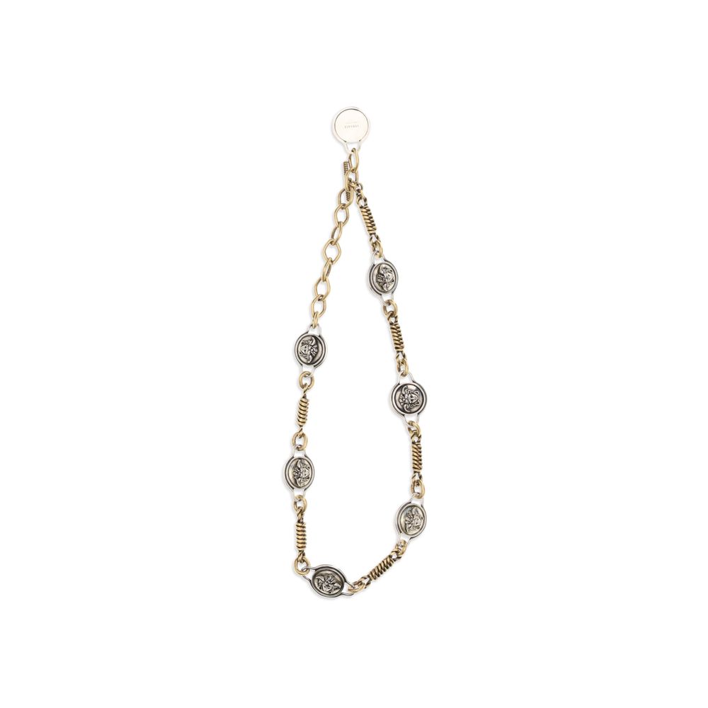 Versace Novantatré Silver Brass Necklace