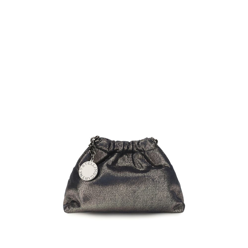 Stella McCartney Falabella Mini Drawstring Shoulder Bag Blue 22×14.5×10