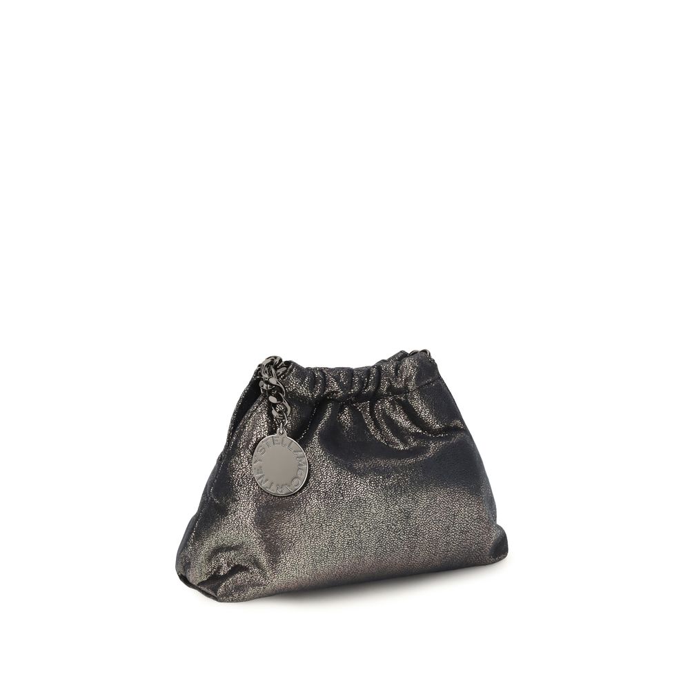Stella McCartney Falabella Mini Drawstring Shoulder Bag Blue 22×14.5×10