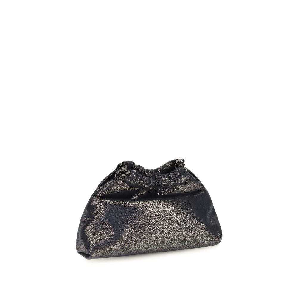 Stella McCartney Falabella Mini Drawstring Shoulder Bag Blue 22×14.5×10