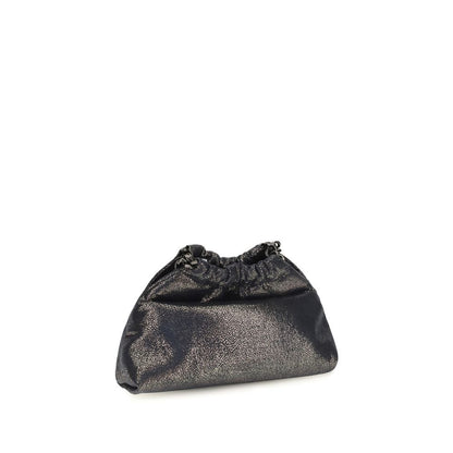 Stella McCartney Falabella Mini Drawstring Shoulder Bag Blue 22×14.5×10