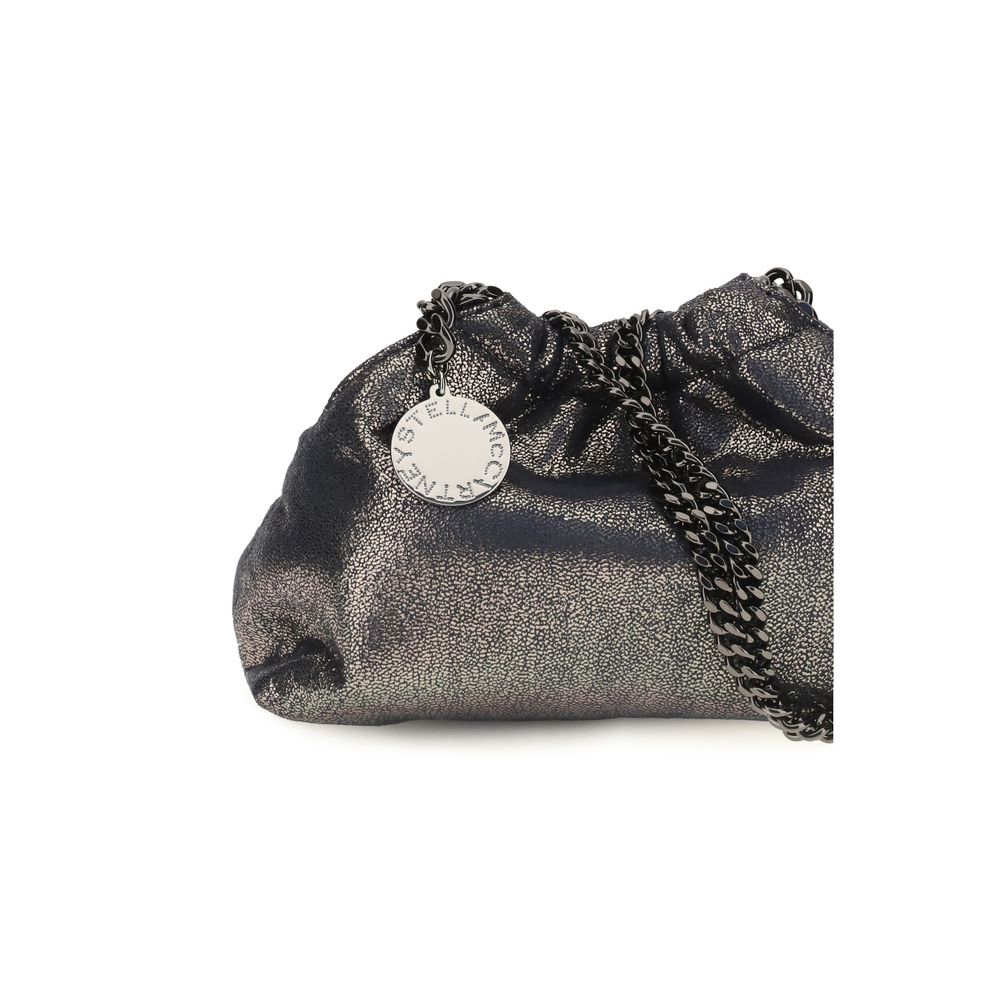 Stella McCartney Falabella Mini Drawstring Shoulder Bag Blue 22×14.5×10