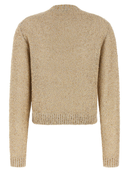 Brunello Cucinelli Gold Linen Cardigan