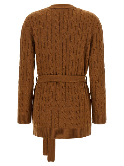 Valentino Garavani Brown Cashmere Cardigan