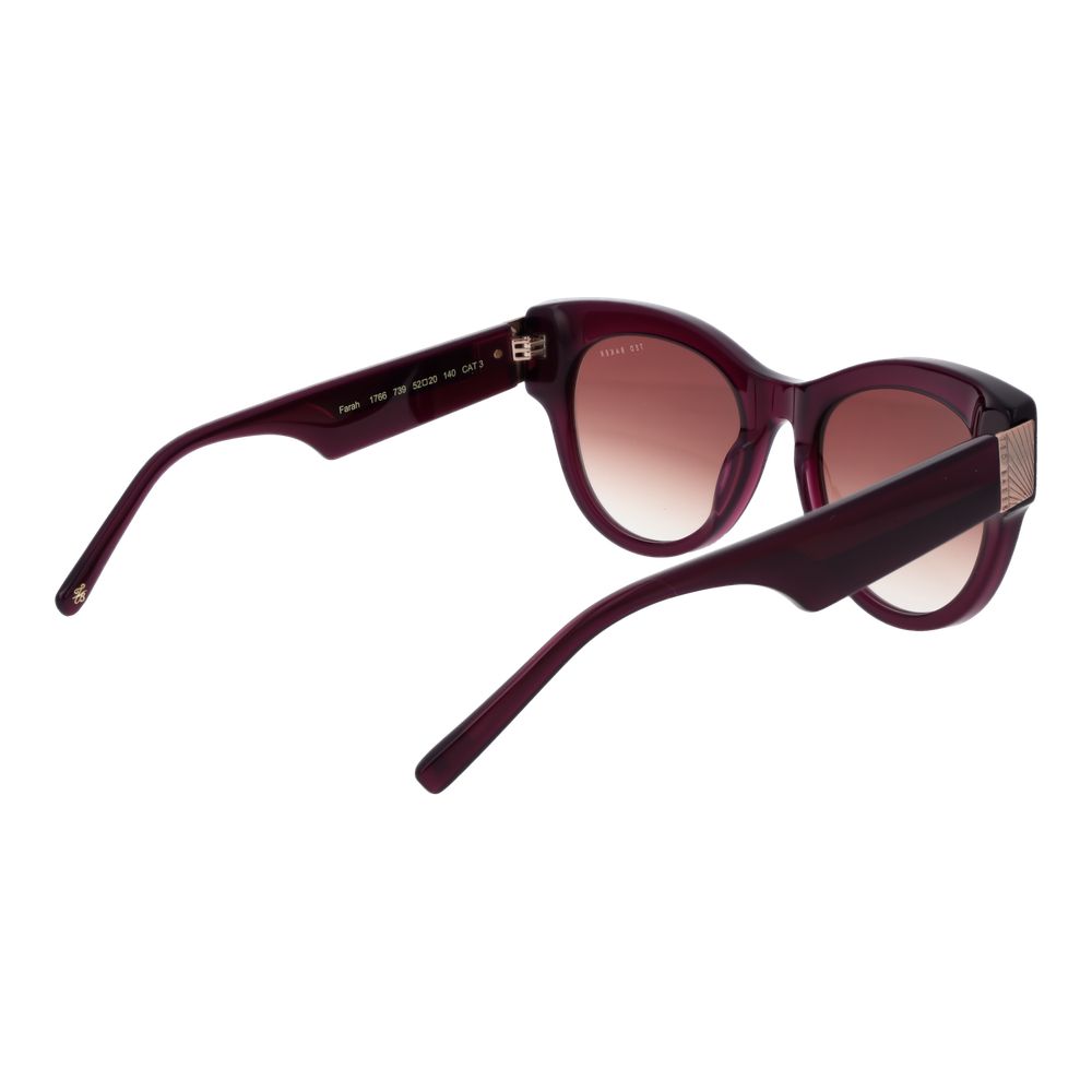 Ted Baker Purple Acetate Cat Eye Sunglasses for Women