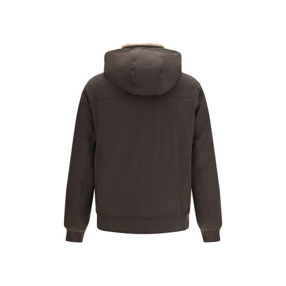 Brunello Cucinelli Brown Polyamide Shell Jacket M