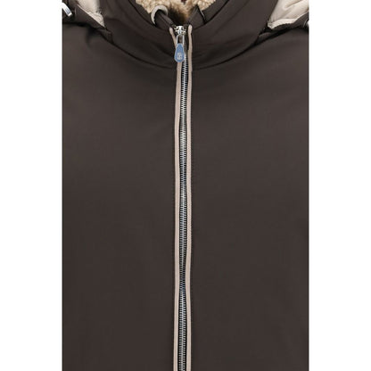 Brunello Cucinelli Brown Polyamide Shell Jacket M