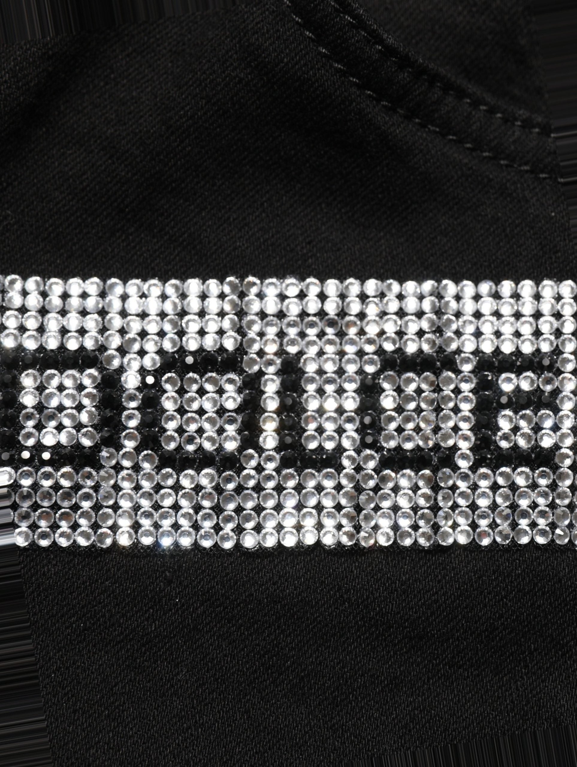 Dolce & Gabbana Black Grace Rhinestone High-Waist Denim Jeans