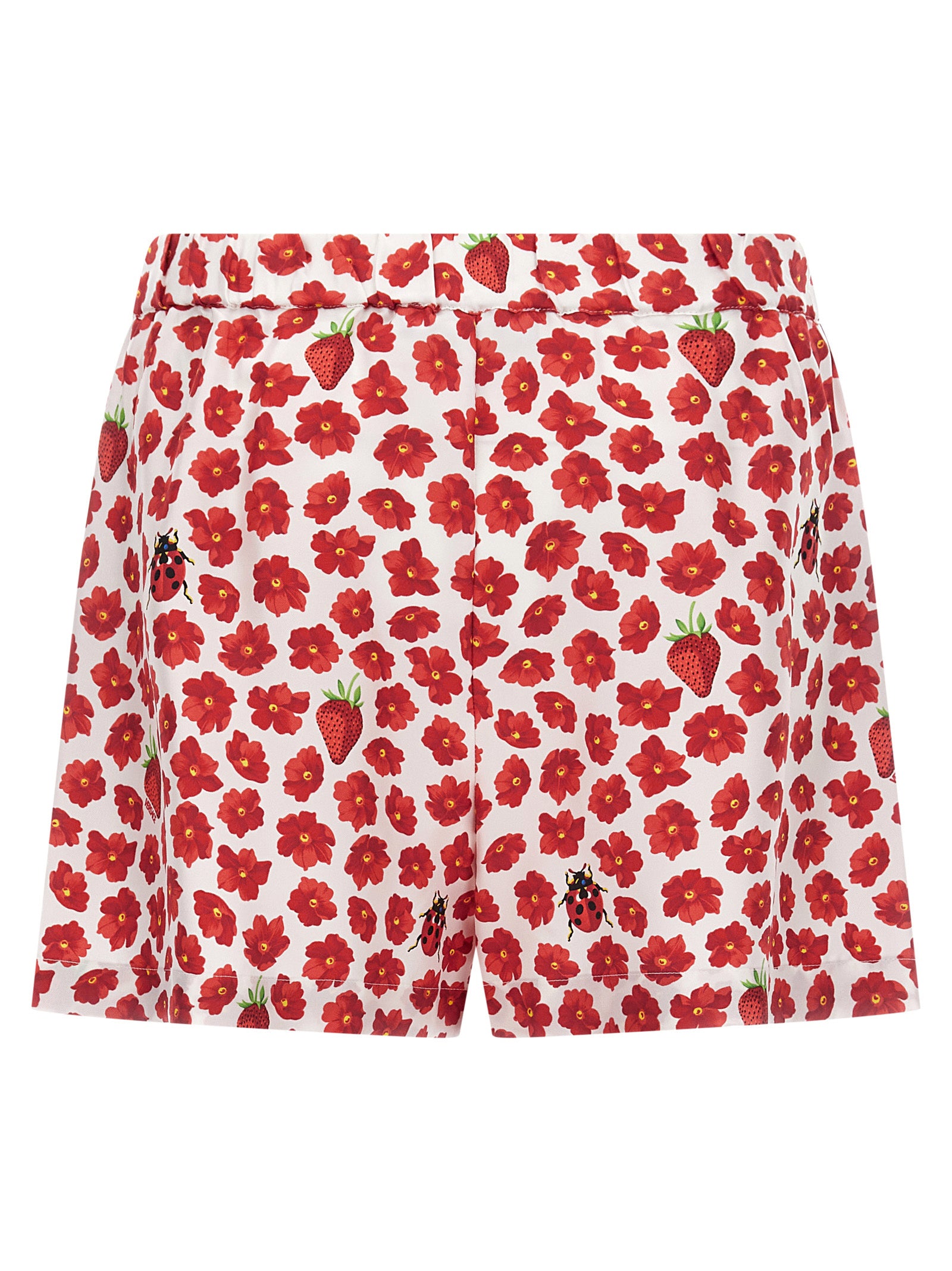 Versace Multicolor Silk Twill Bermuda Shorts
