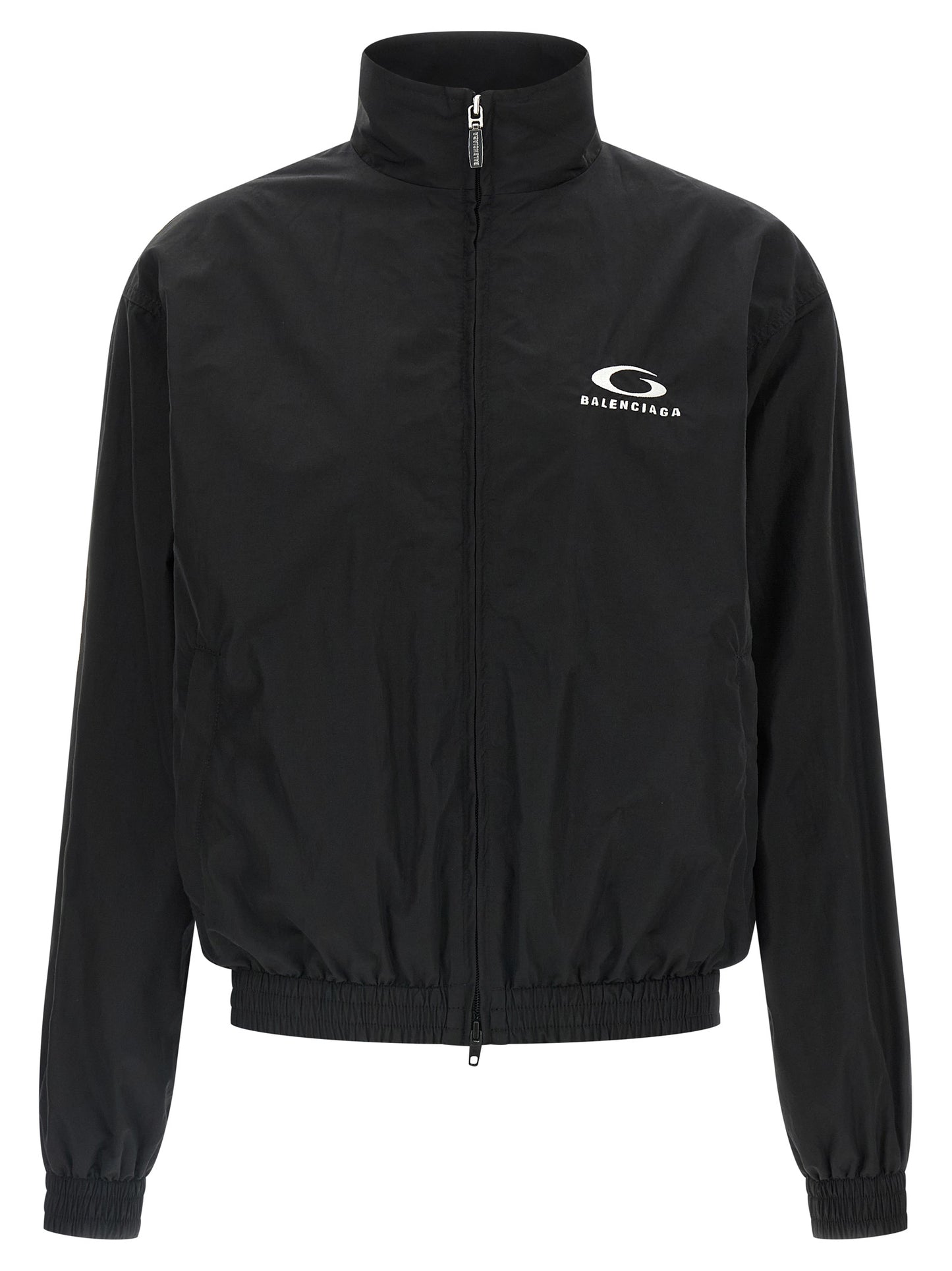 Balenciaga Black Cotton Bomber Jacket