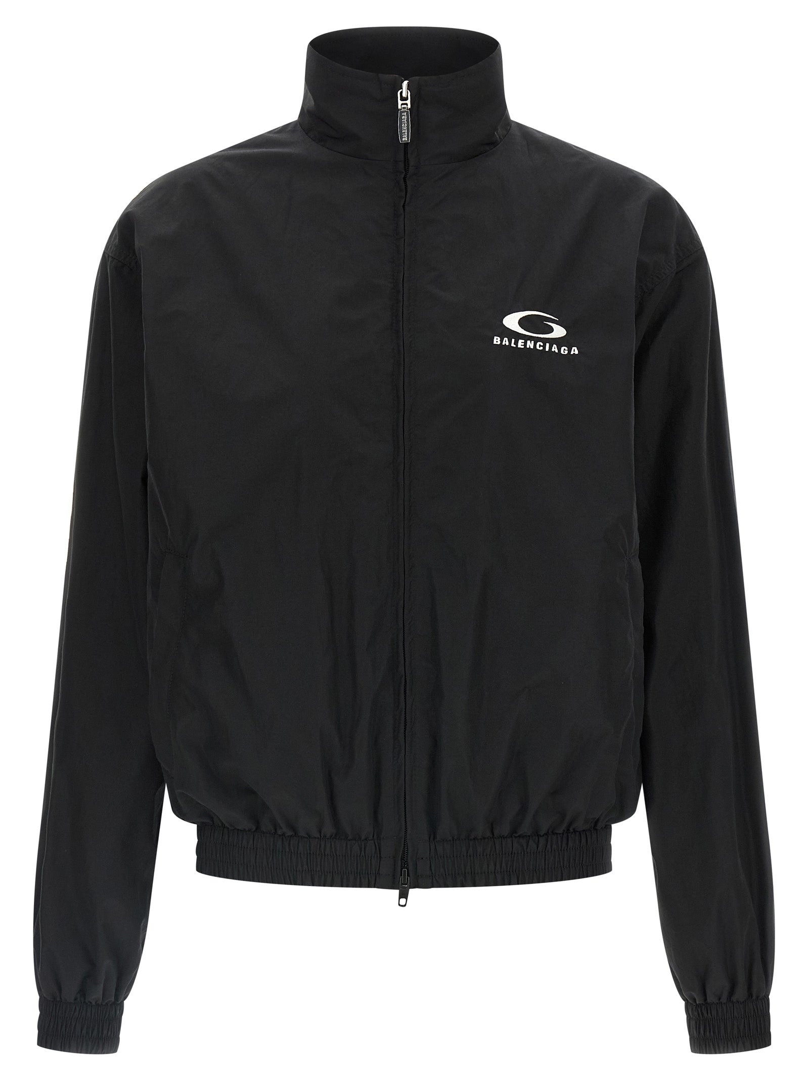 Balenciaga Black Cotton Bomber Jacket