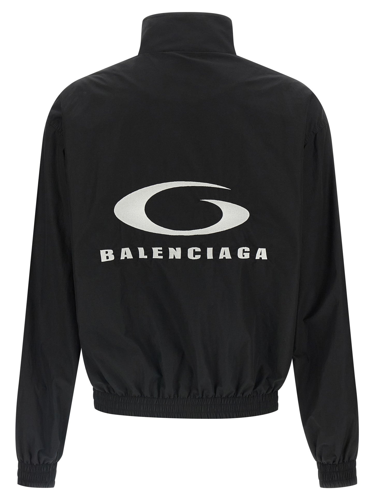 Balenciaga Black Cotton Bomber Jacket