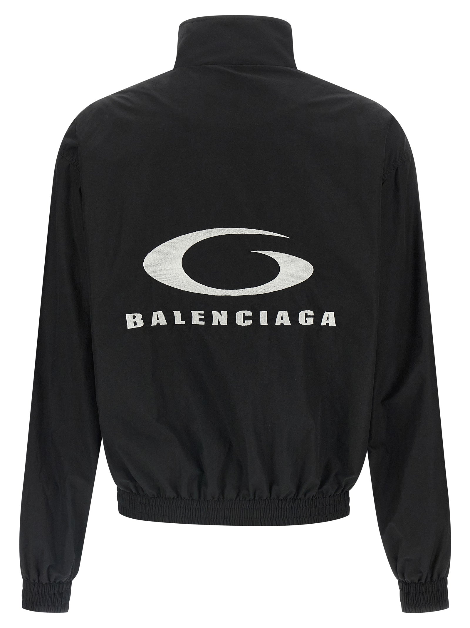 Balenciaga Black Cotton Bomber Jacket