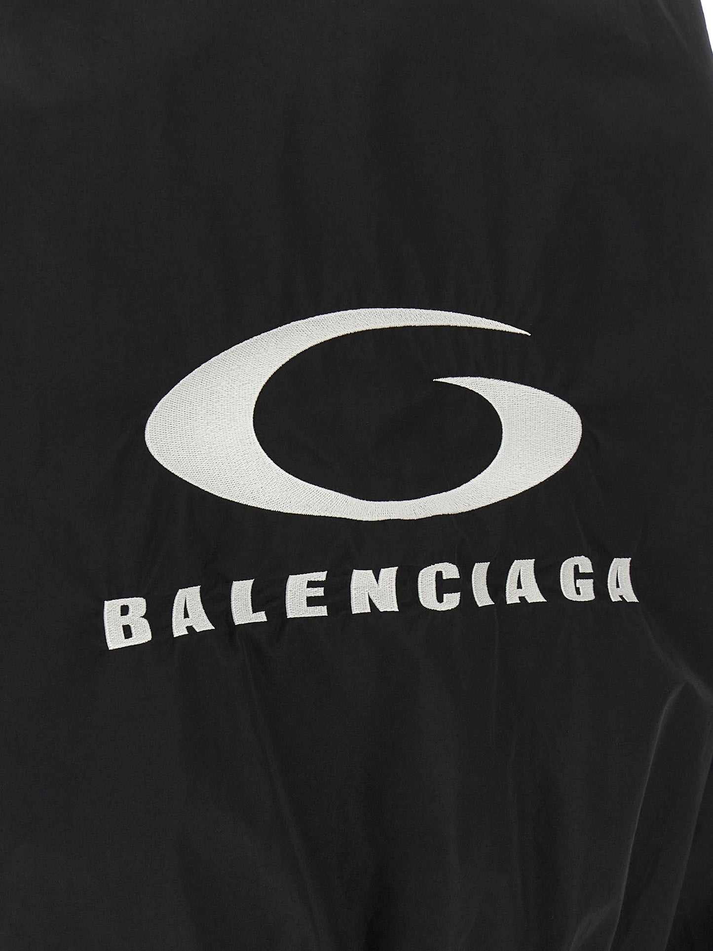 Balenciaga Black Cotton Bomber Jacket