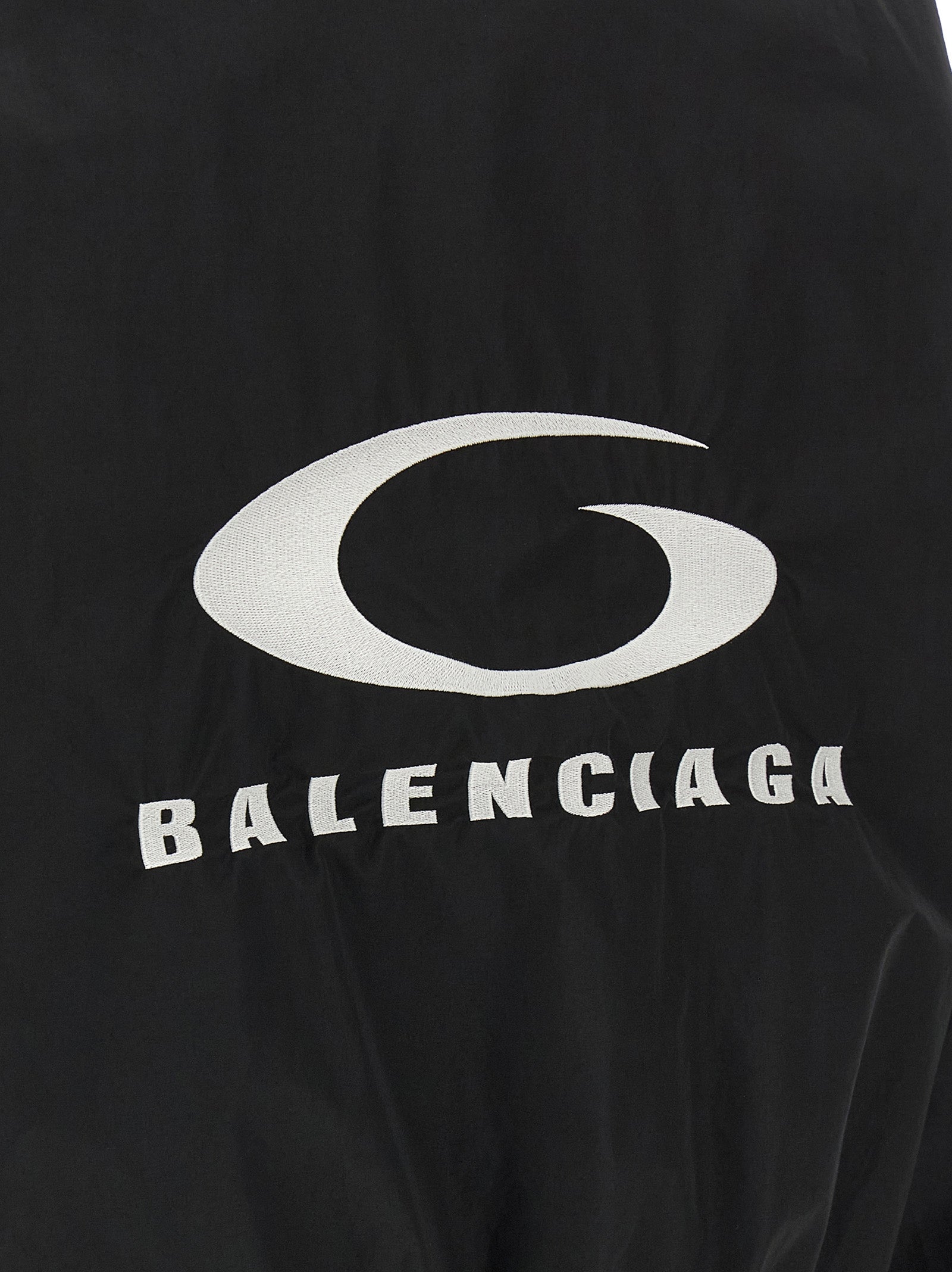 Balenciaga Black Cotton Bomber Jacket