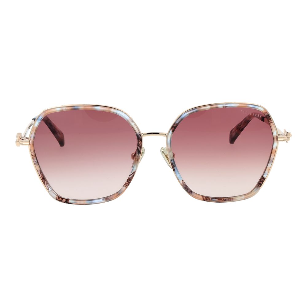 Ted Baker Women’s Sunglasses – Brown Square Frame, Rose Gradient Lenses