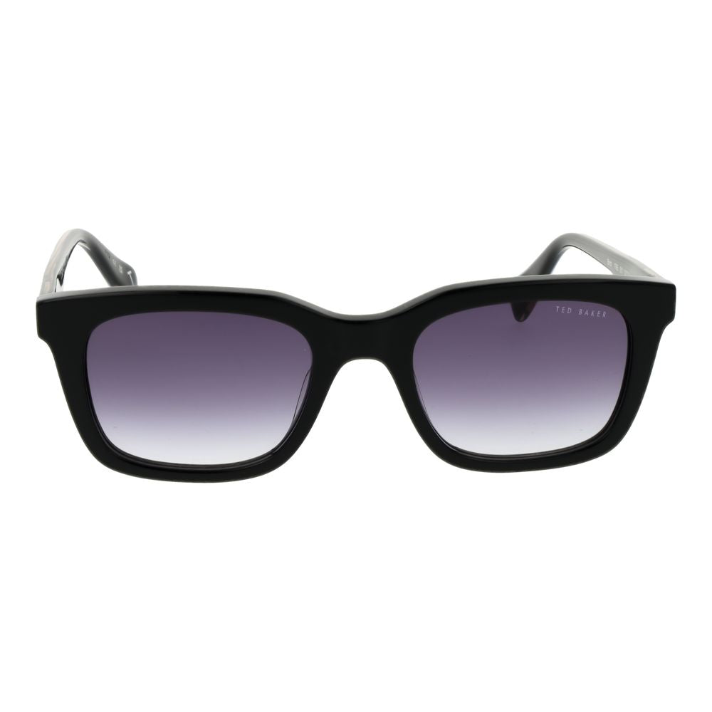 Ted Baker Men’s Sunglasses – Black Acetate Frame, Purple Gradient Lenses
