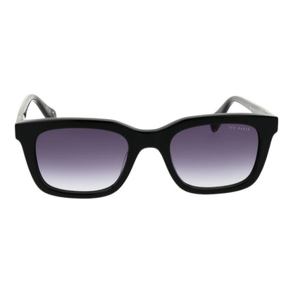 Ted Baker Men’s Sunglasses – Black Acetate Frame, Purple Gradient Lenses