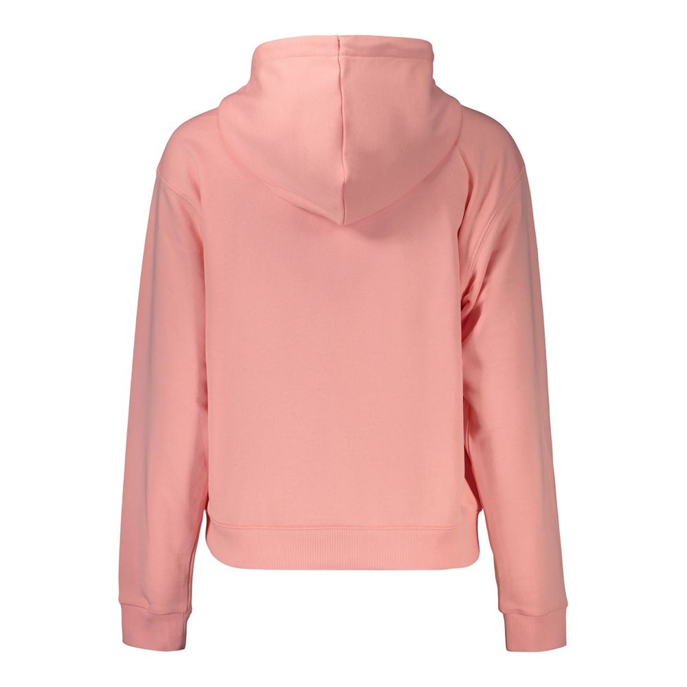 Converse Pink Cotton Women's Hooded Sweatshirt