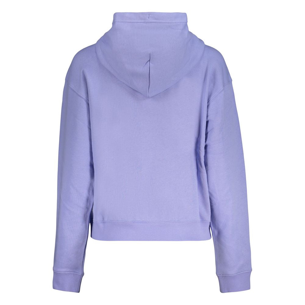 Converse Purple Cotton Womens Hooded Sweatshirt