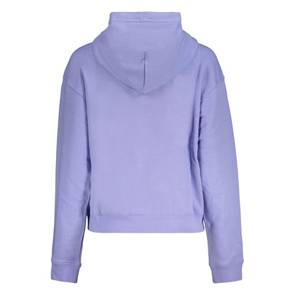 Converse Purple Cotton Womens Hooded Sweatshirt