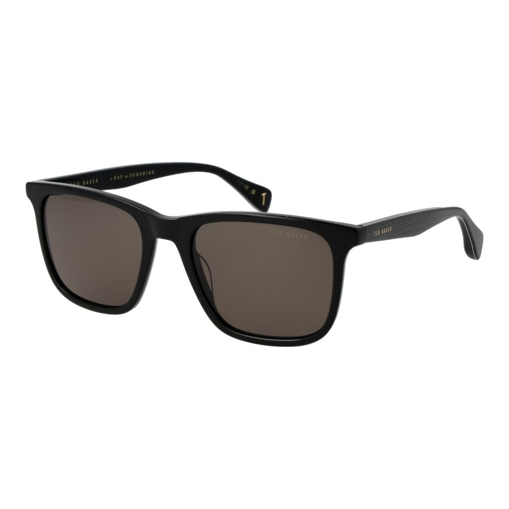 Ted Baker Men’s Sunglasses – Black Square Frame, Grey Lenses