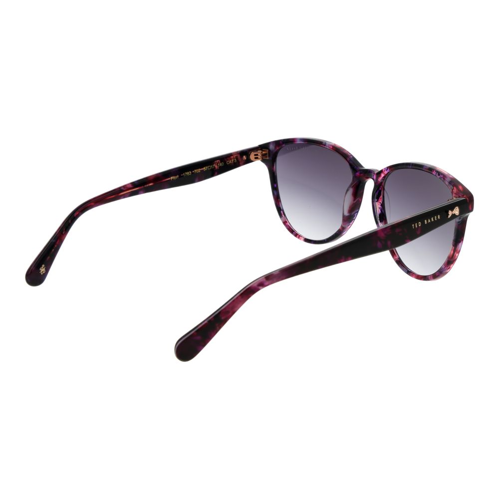 Ted Baker Women’s Sunglasses – Pink Acetate Frame, Purple Gradient Lenses
